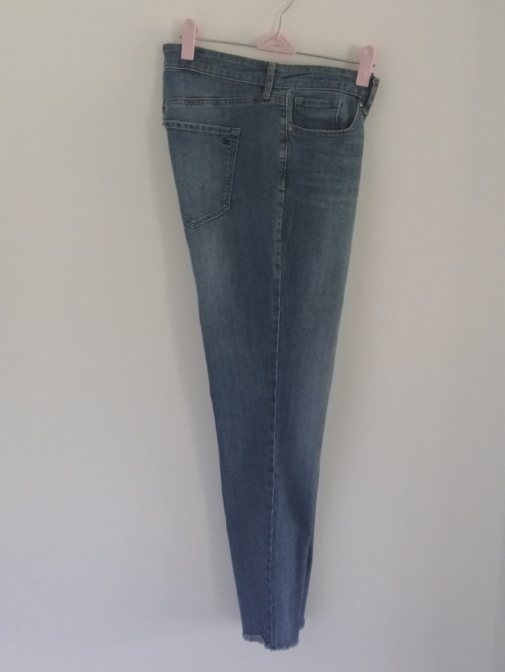 Jessica Simpson High Rise Skinny Ankle Jeans Raw Hem 10/30